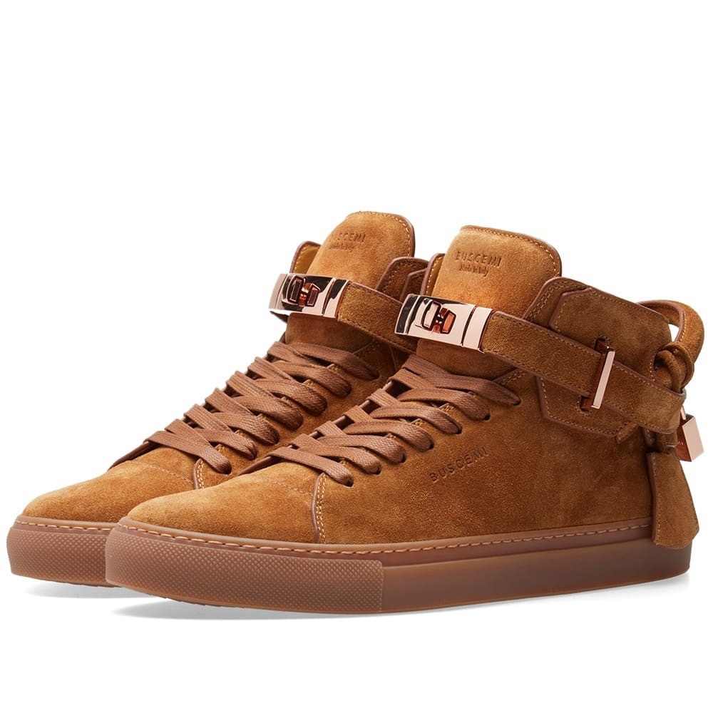 BUSCEMI | Men's High Top 100MM Suede Sneaker Shoes